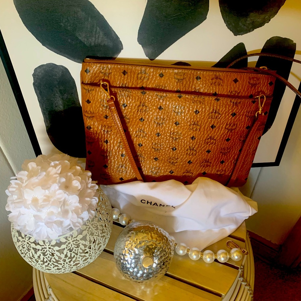 MCM cross body pouch